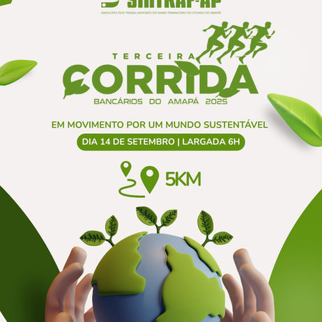 3ª Corrida dos Bancários incentiva a preservação ambiental e prática saudável da população amapaense
