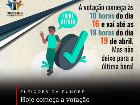 Eleições da Funcef: Hoje começa a votação