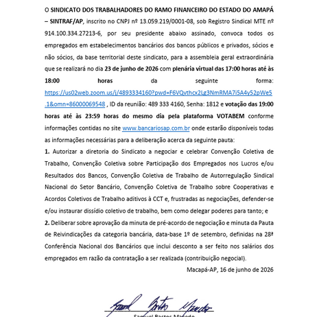 EDITAL ASSEMBLEIA GERAL EXTRAORDINÁRIA  