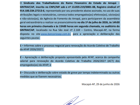EDITAL DE ASSEMBLEIA EXTRAORDINÁRIA ESPECÍFICA