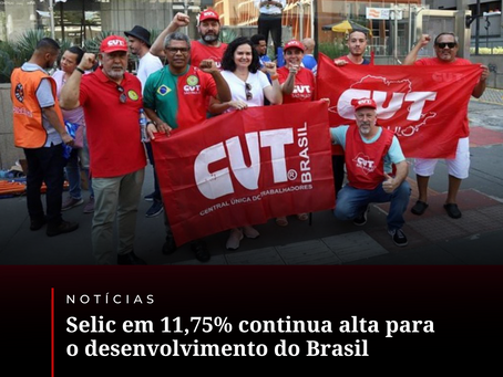 Selic em 11,75% continua alta para o desenvolvimento do Brasil