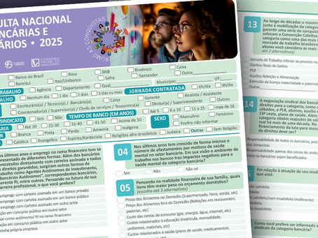 Consulta Nacional dos Bancários 2025 no formato impresso já está disponível