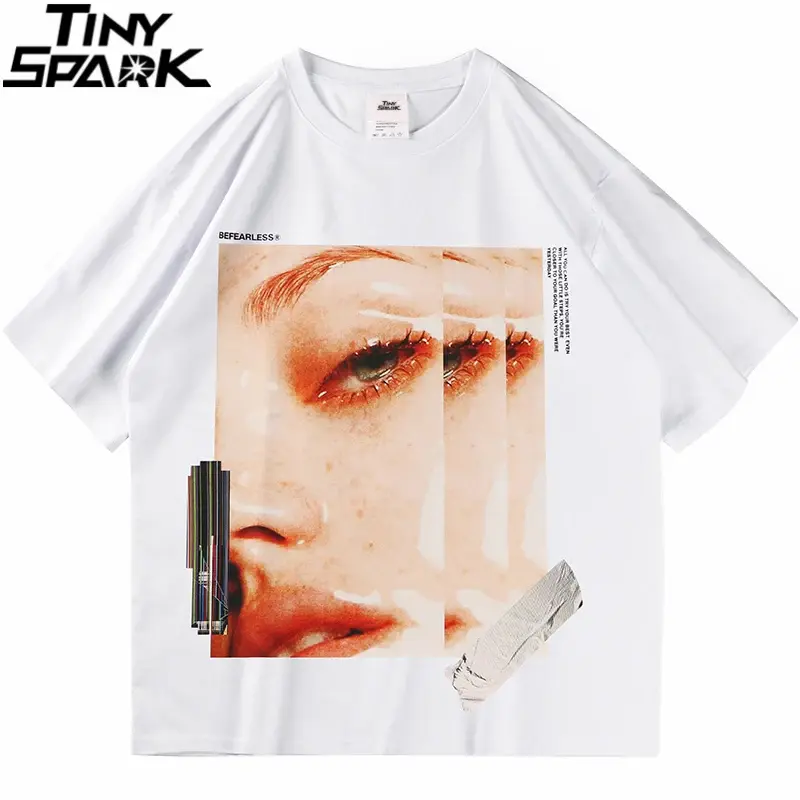 Thumbnail: Letter Graphic T-Shirt – Men’s Streetwear Cotton Tee