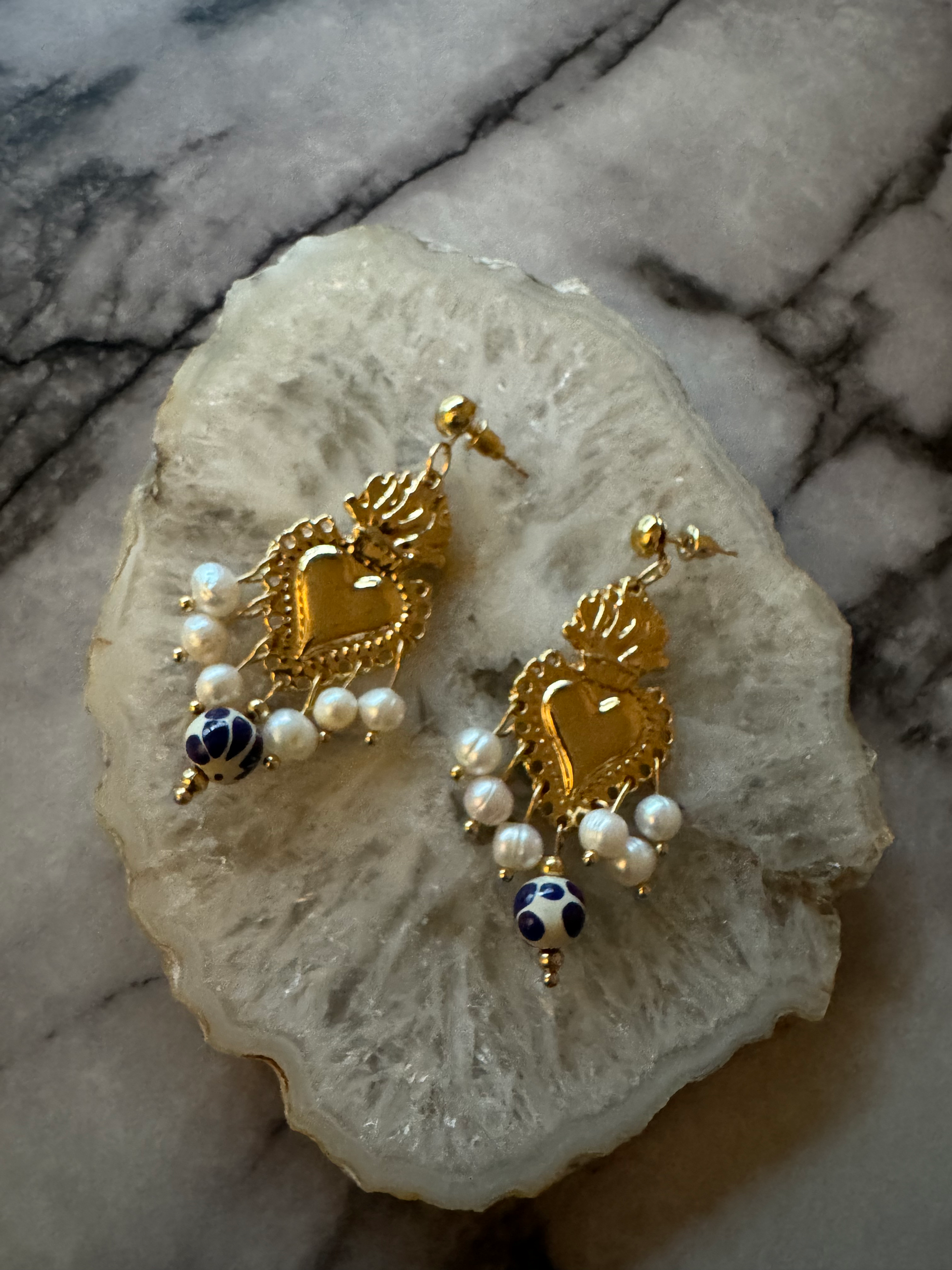 Talavera Sacred Hearts SMALL