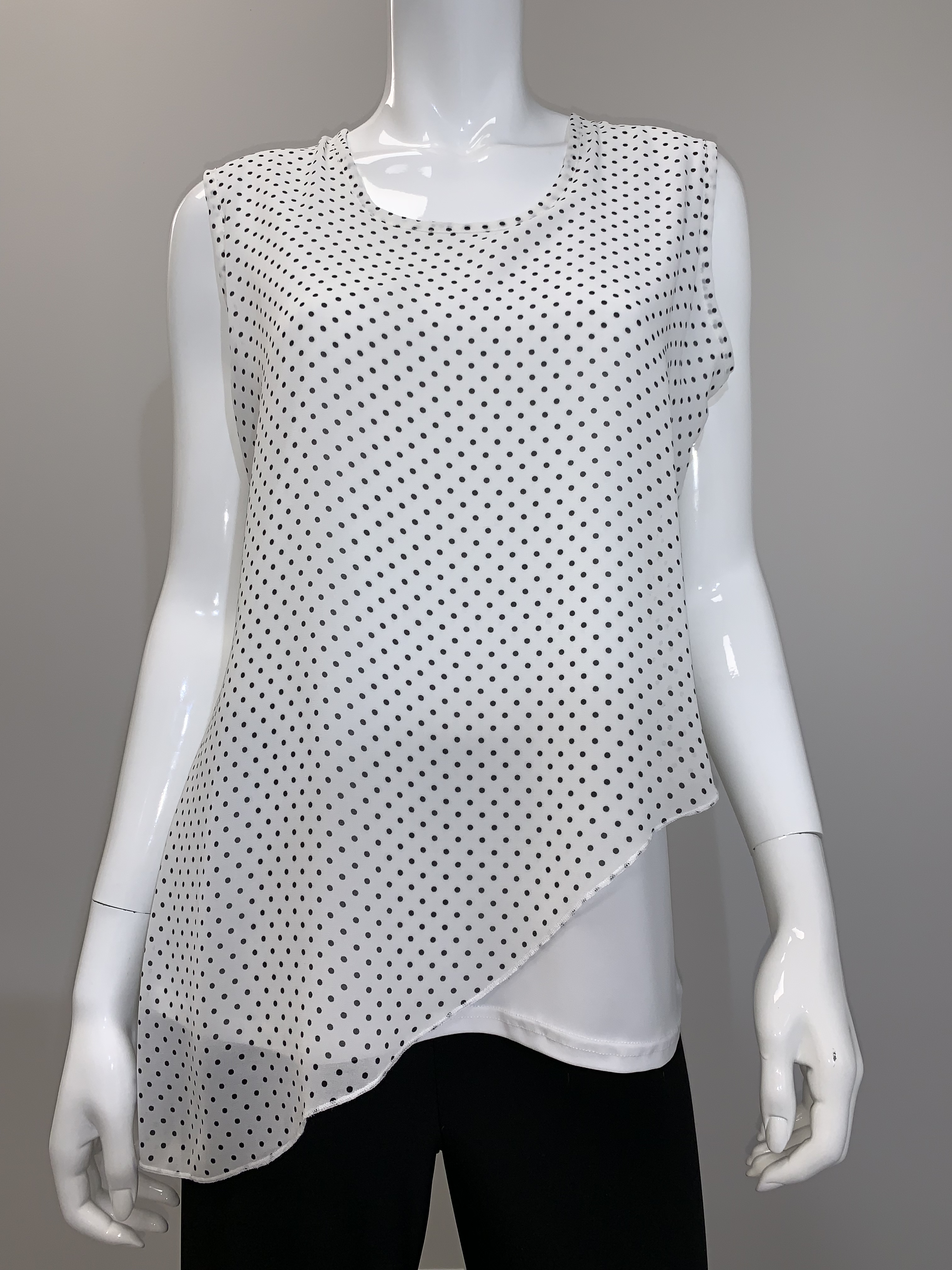 T-2632 WHITE BLACK