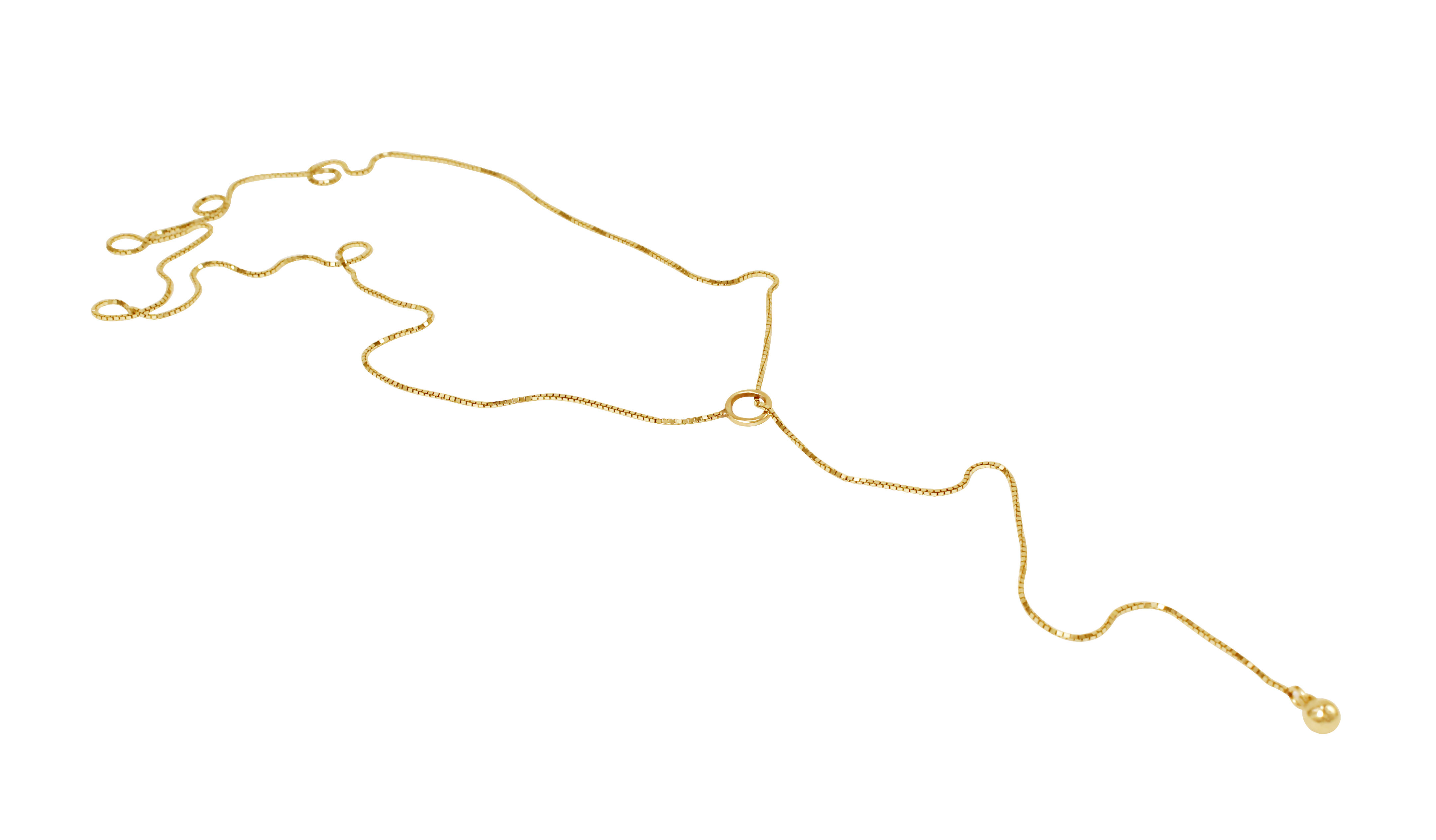 Finespun Box Chain Lariat