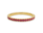 ruby eternity band, dainty ruby eternity band, ruby ring, katherine lincoln jewelry, ruby and gold ring