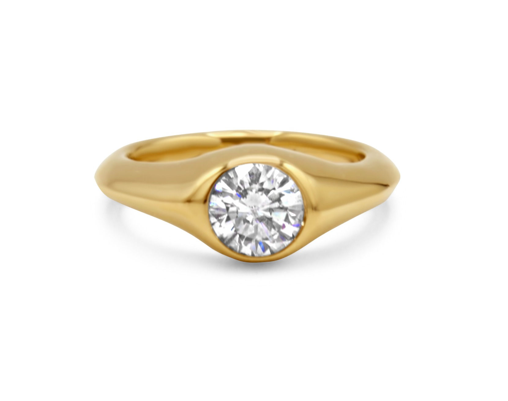 bezel set engagement ring, bezel set diamond ring, custom engagement, katherine lincoln jewelry, custom diamond ring