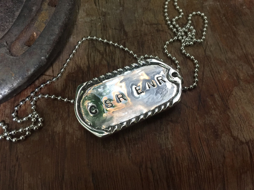 dog tag necklace, hand stamped, dog tag keychain, dog tag