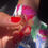 Thumbnail: ruby huggie hoops, ruby huggies, huggie hoop earrings, katherine lincoln jewelry, brooklyn jewelry