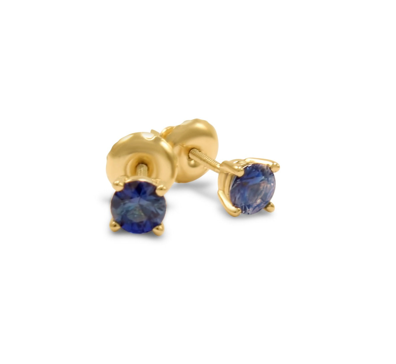 sapphire earrings, custom jewelry, blue sapphire earrings, katherine lincoln