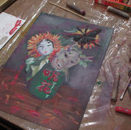 20220924_キットパスで名画を描こう！
ゴッホのひまわり