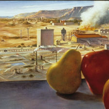 Still Life with Western City 76x36 Oil Canvas 1996_edited.jpg