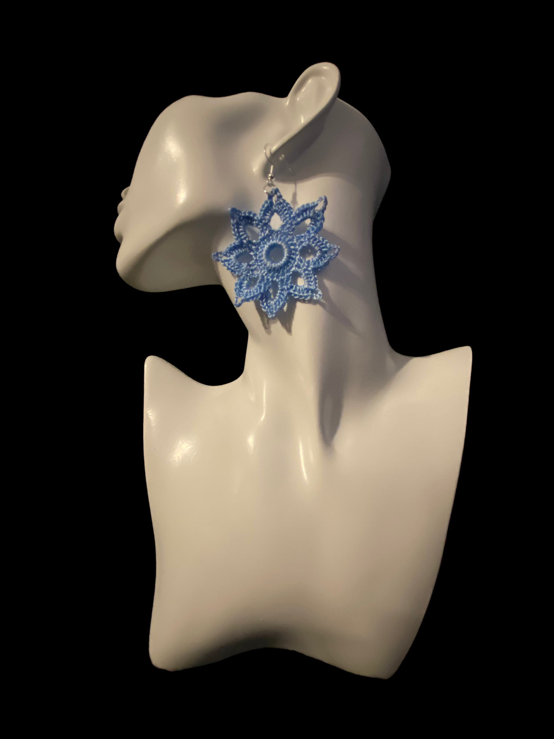 Belle Earrings in Powder Blue 