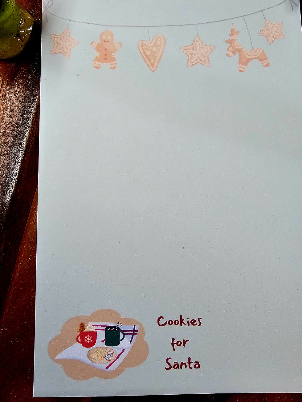 Thumbnail: Don't Forget Cookies For Santa! Notepad, 4x6