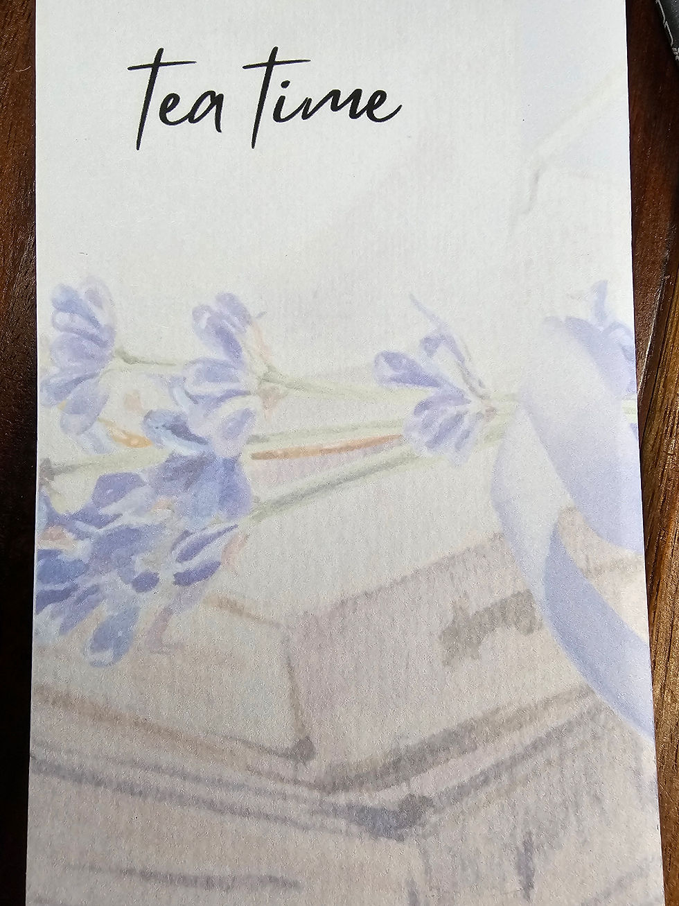 Thumbnail: Tea Time, Tea Cup, Books, Lavender, Relaxation, Magnetic Grocery Pad