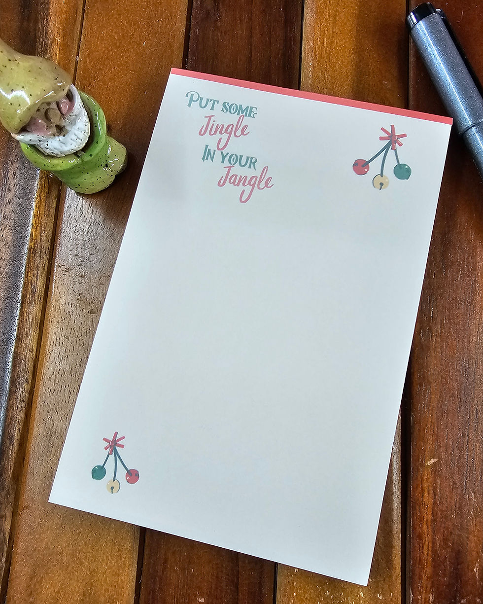 Thumbnail: Put Some Jingle In Your Jangle, Jingle Bells, Notepad 4x6 