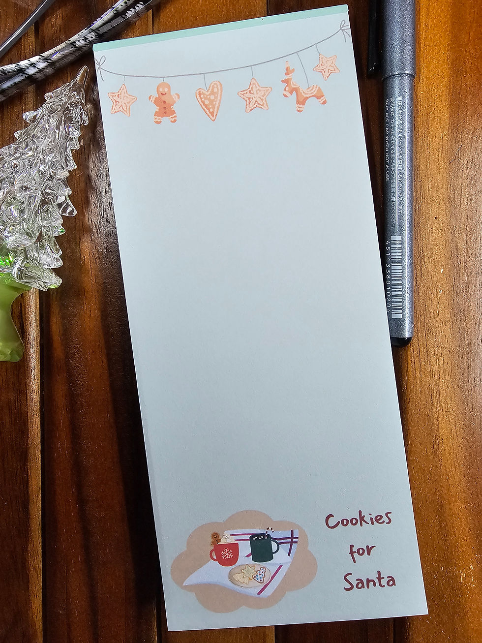 Cookies for Santa and Cocoa, Magnetic Grocery Pad