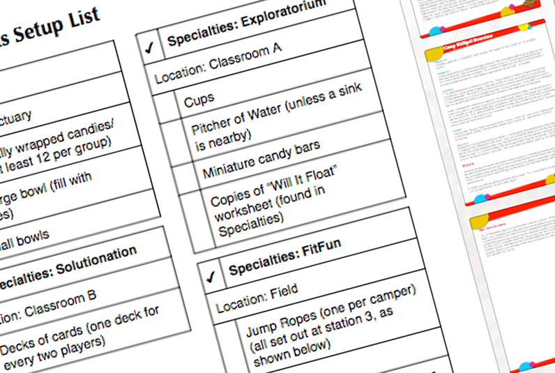 daycamp curriculum