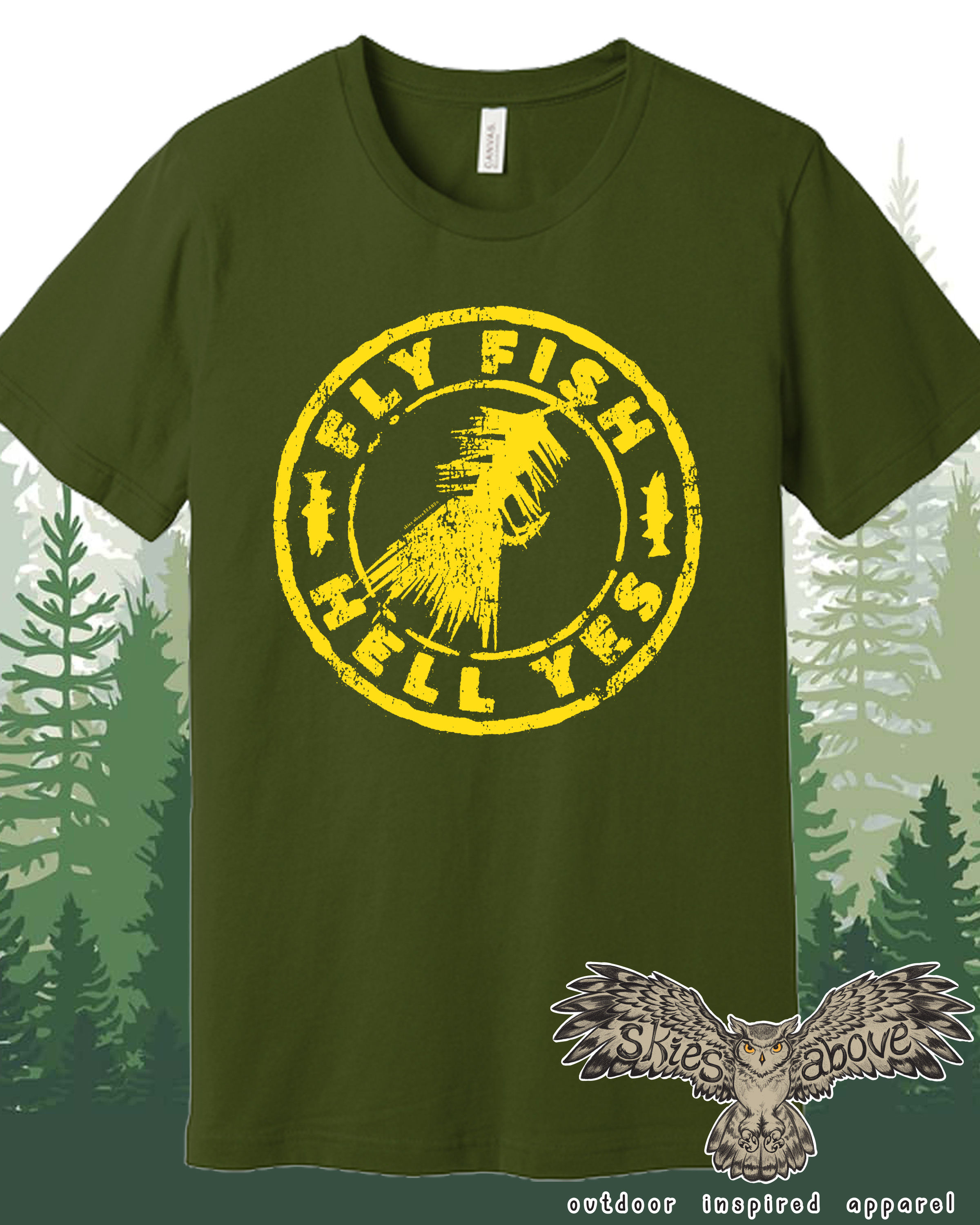 Fly Fish Hell Yes Tee