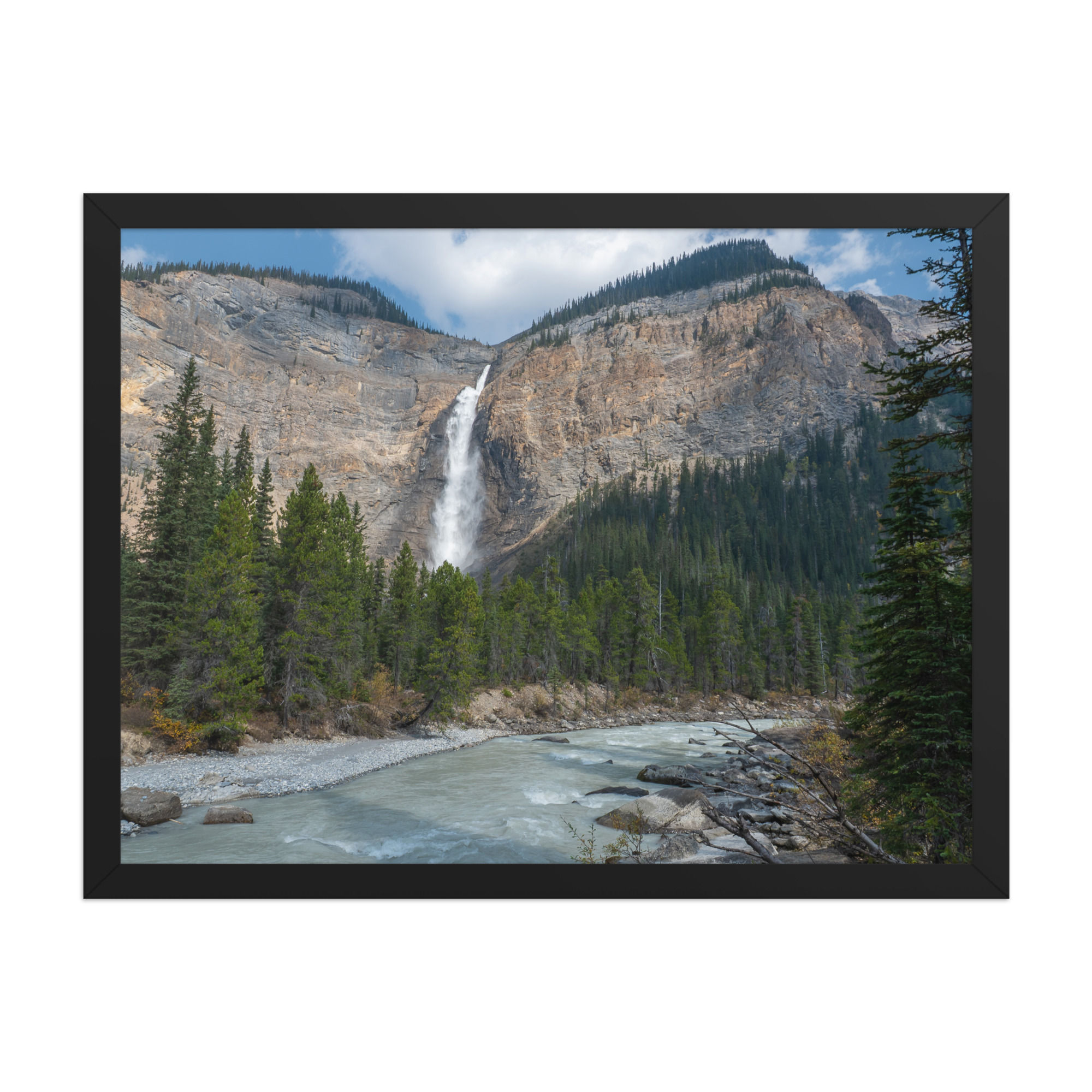 Framed Print (Size 18" x 24") -  Takakkaw Falls, Canada
