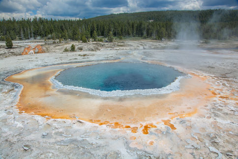 Sapphire Pool in Yellowstone National Park.