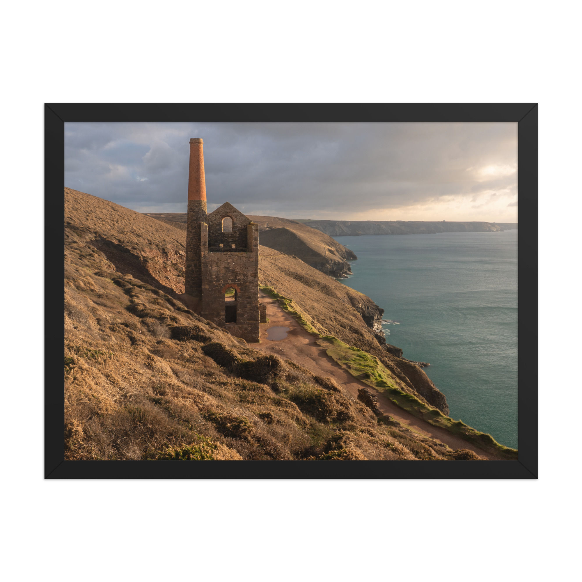 Framed Print (Size 18" x 24") Wheal Coates - Cornwall, England