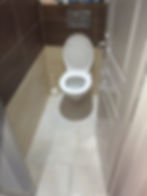 WC encastré, Habillage Carrelage