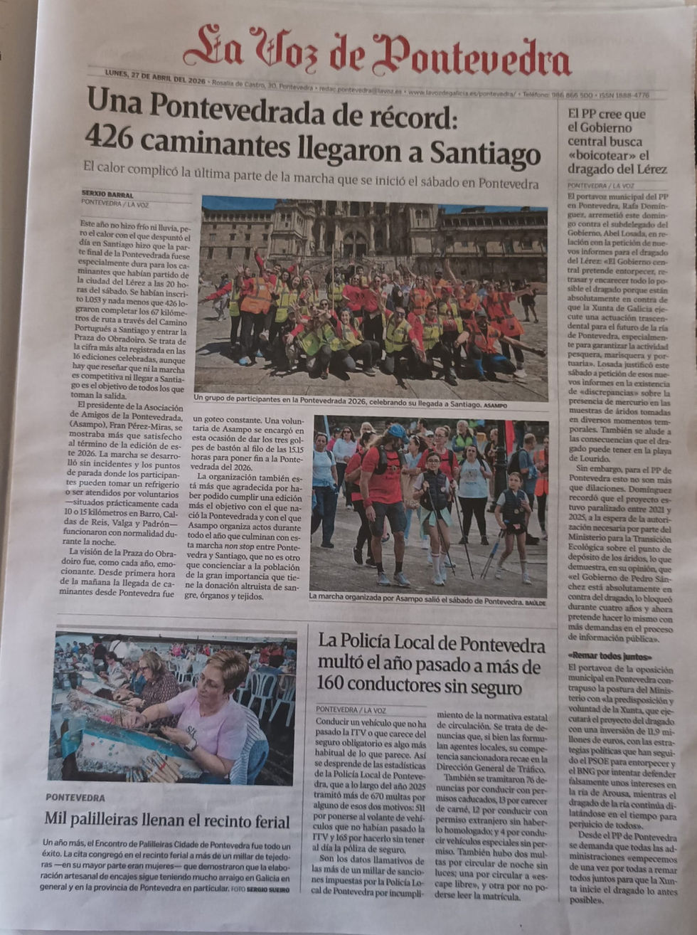 La Voz de Galicia 27 de abril 2026
