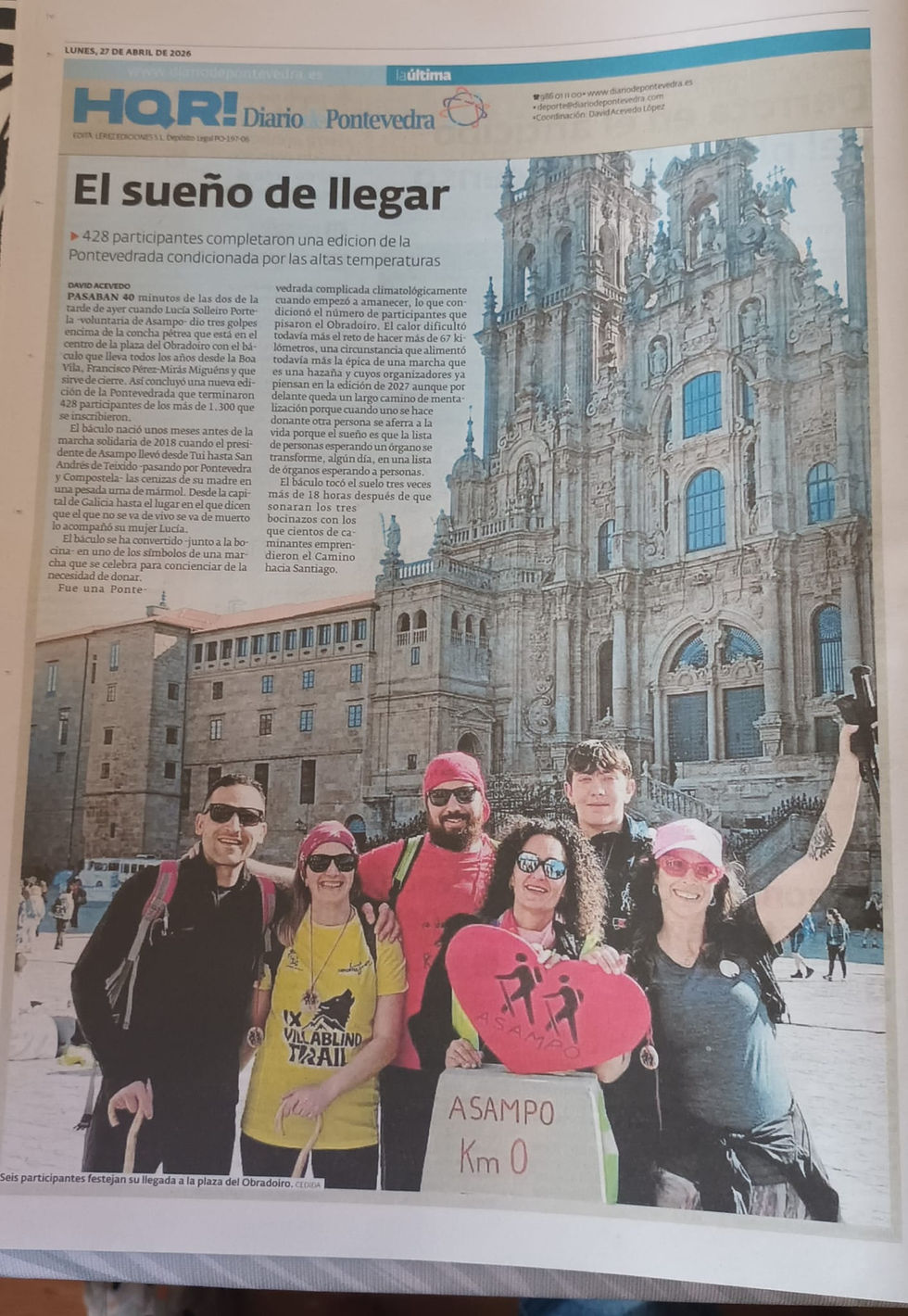 Diario de Pontevedra 27 de abril 2026
