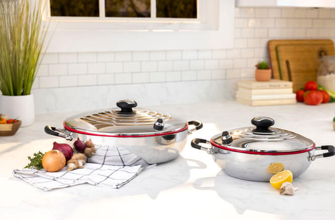 Miniatura: Paellera de 10 Pulgadas con Tapa