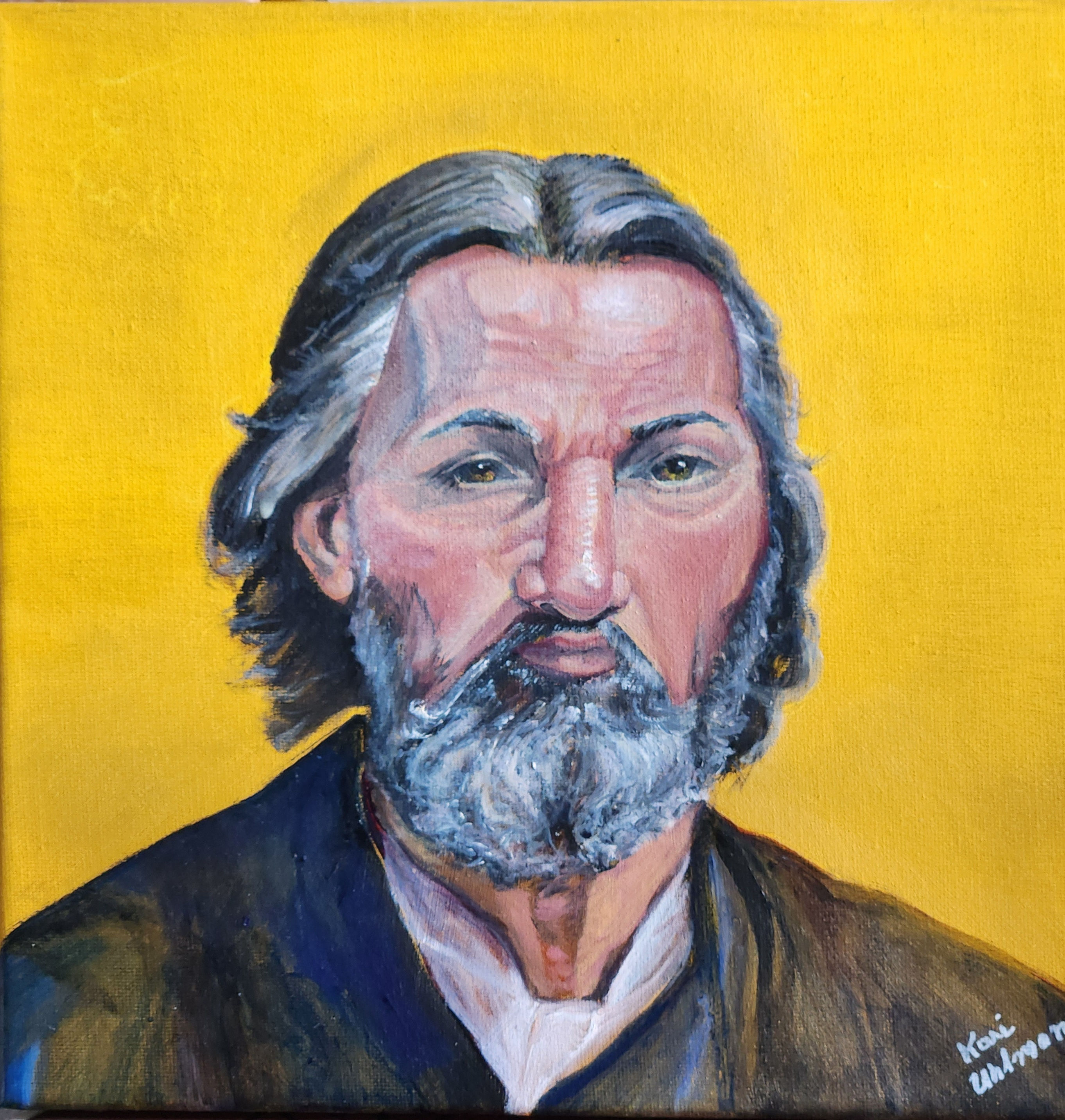 Painting of a portrait of Gad, both a prophet and the son of Jacob.