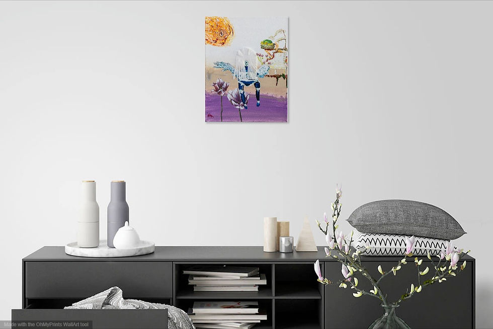 Multi-media inspired by God to paint "His Word".