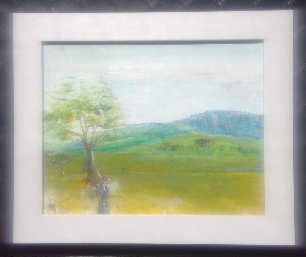 10 X 12 X1-inch acrylic painting of Melchizedek from the Bible