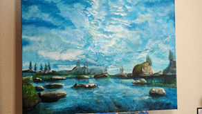 Work in progress, 36 X 36-inch
