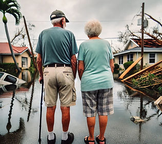 DALL·E 2024-10-28 16.30.31 - An elderly couple standing on a flooded street in Florida, lo