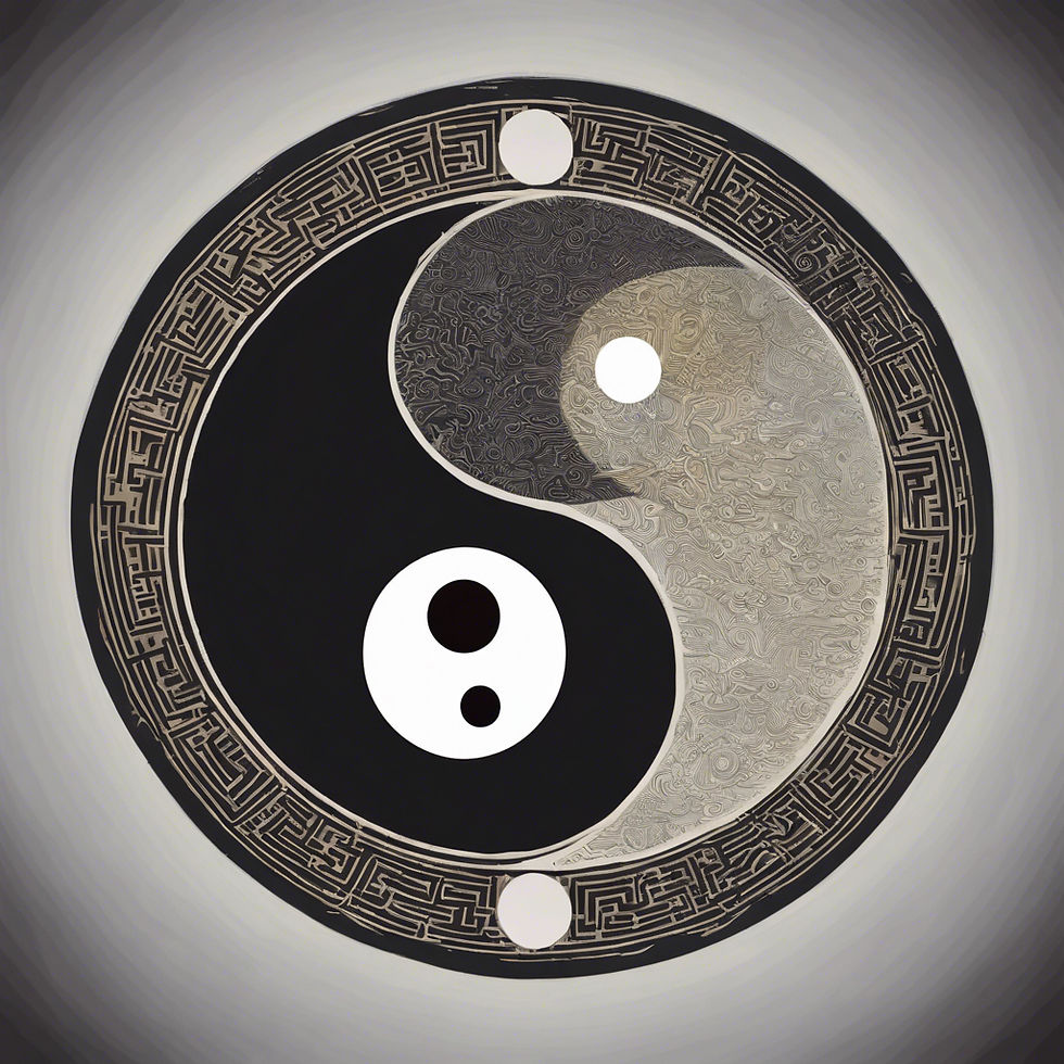 yin-yang symbol stylized