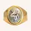 Thumbnail: 18K GOLD TWO TONE HORSE RING - 00985J