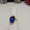 Thumbnail: 10K YELLOW GOLD BLUE SAPPHIRE RING - 00950J