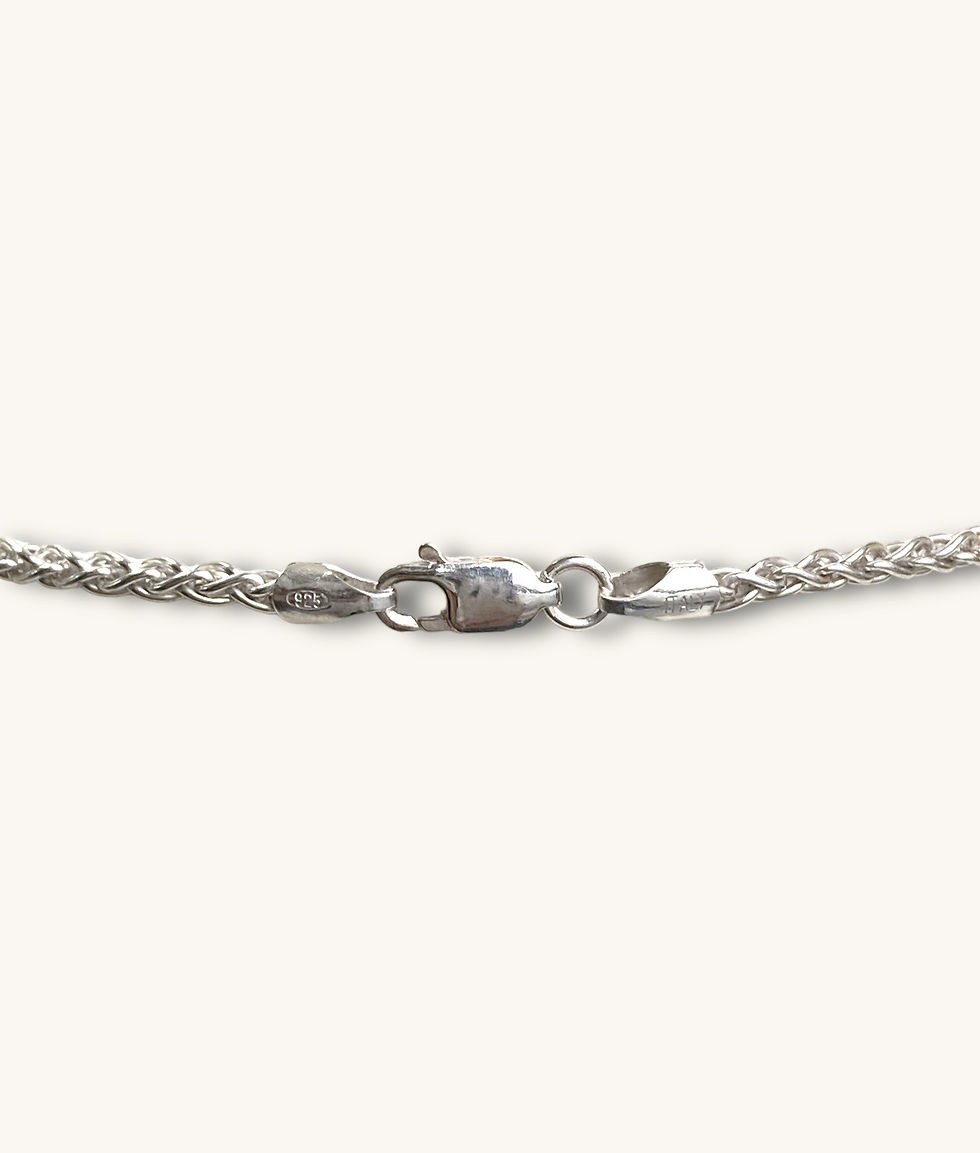 Thumbnail: 925 STERLING SILVER WHEAT LINK CHAIN - 24" - 00566H - MJ CASH FOR GOLD