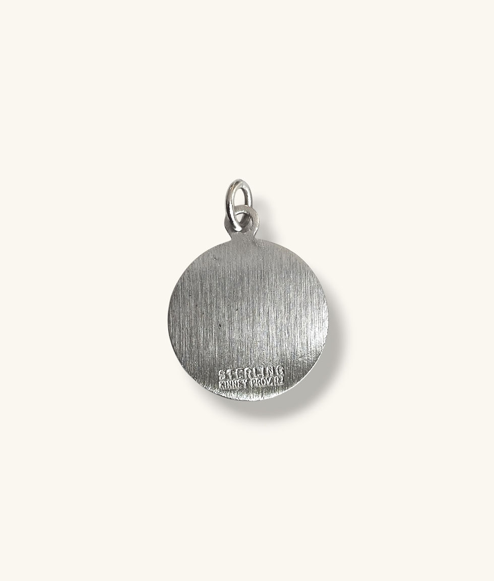 Thumbnail: 925 VINTAGE ENAMEL BOSTON YACHT CLUB PENDANT - PD925496-H