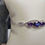 Thumbnail: 925 SILVER AMETHYST CUBIC ZIRCONIA BOLO BRACELET - 01004J