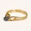 Thumbnail: 10K YELLOW GOLD MARQUISE HEMATITE RING - 01015J