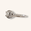 Thumbnail: 18K WHITE GOLD ROUND CUT 0.59ctw DIAMOND RING-00861J