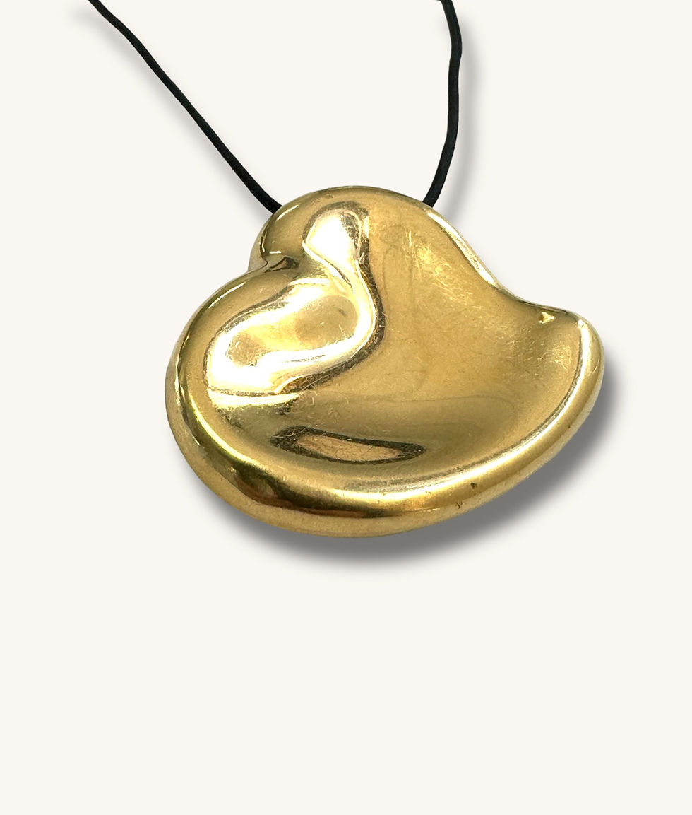 Thumbnail: VINTAGE TIFFANY & CO. 18K GOLD FULL HEART MIRROR PENDANT - ELSA PERETTI - 00583H