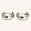 Thumbnail: 10K WHITE GOLD HOOP EARRINGS - 00990J