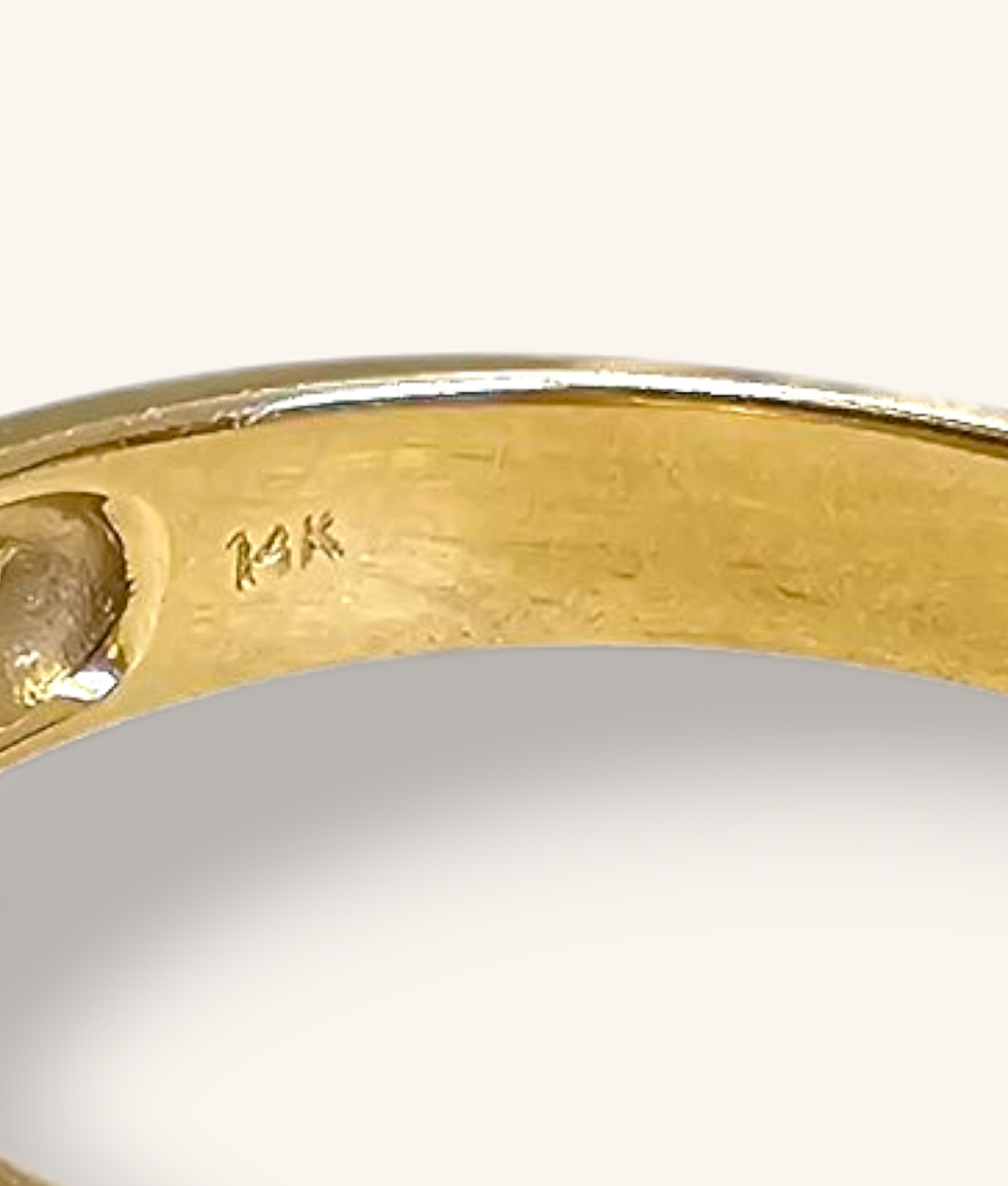 Thumbnail: 14K YELLOW GOLD CHANNEL SET 0.08 Cttw DIAMOND RING - 00618J