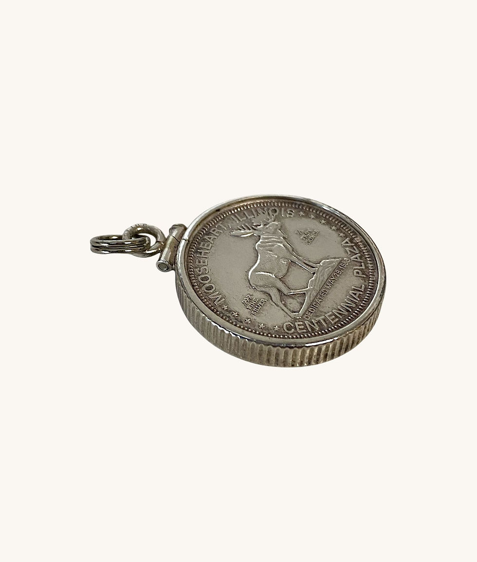 Thumbnail: MOOSEHEART 1988 DEDICATION COIN PENDANT - H