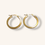 Thumbnail: 10K GOLD 2mm GLOSSY HOOPS EARRING - 00677J