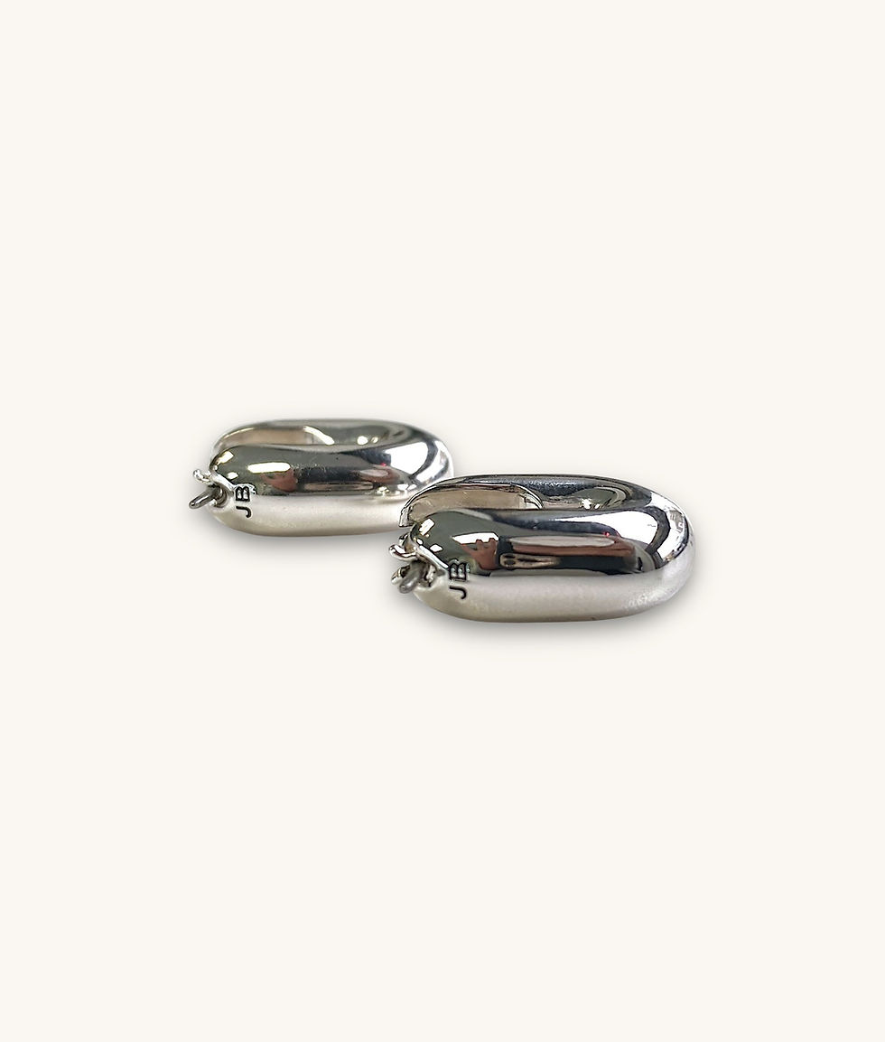 Thumbnail: Jenny Bird Puffy U-Link Earrings - 00798H